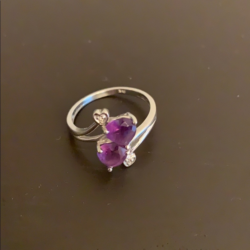 Double heart ring